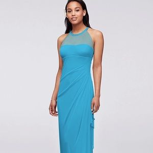 David’s Bridal Bridesmaid Dress: Blue